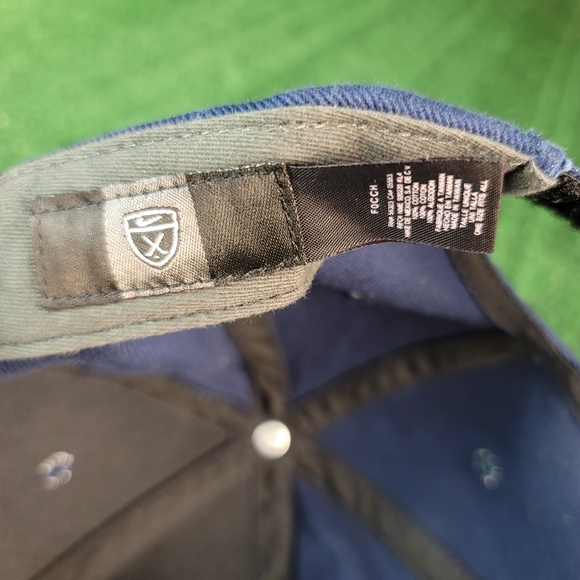 Vintage 90s Nike Swoosh Navy Blue Snapback Golf Cap/Hat - Picture 9 of 11